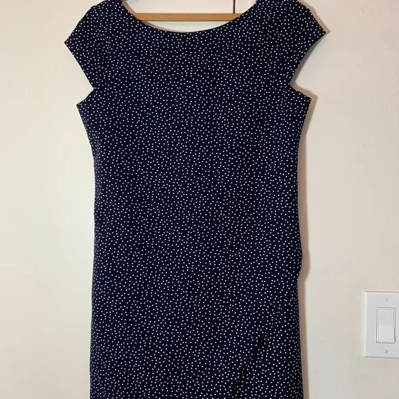 blue and white polka dot dress zara Zara Basic Dresses main image 0